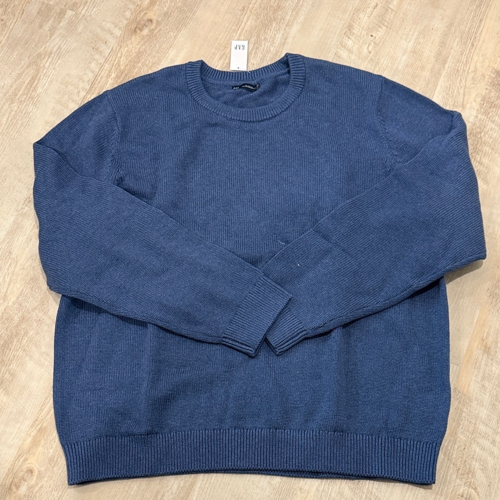 GAP Men's Crewneck Sweater in Dark Navy